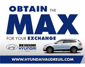 HGrégoire Hyundai Vaudreuil - Obtain Max for Your Trade-in